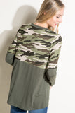 Camo Twist Top