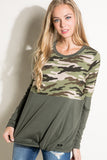 Camo Twist Top