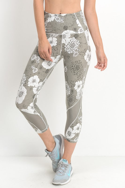 Floral Capri Leggings