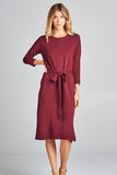 Mulberry Belted Sweater Dress