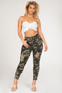 Camo Distressed Joggers