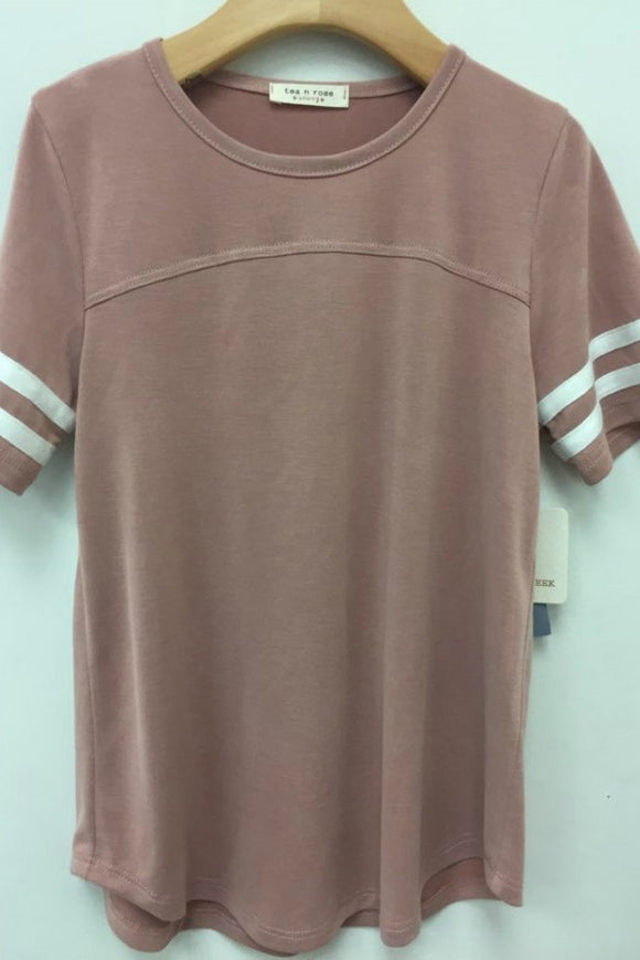 Mauve Baseball Tee - Youth